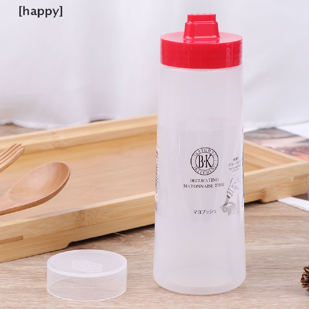 Botol Dispenser Saus Minyak Kecap Model Remas 4 Lubang Bahan Resin Ukuran 300ml Untuk Dapur