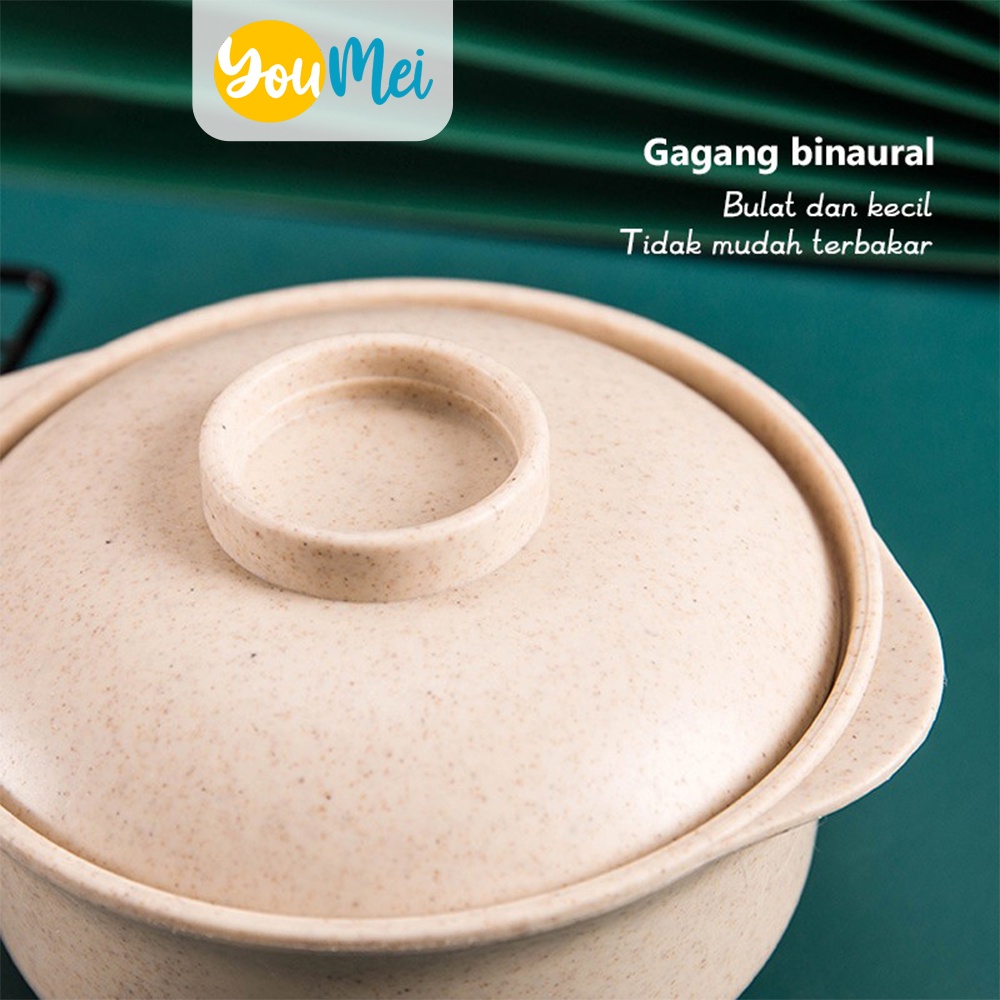 Set Mangkuk Sayur Dengan Tutup dan Alat Makan Sendok  / Cover The Cup Bowl / Soup Bowl /  Mangkuk Bubur Dengan Tutup / Mangkuk Nasi / Mangkuk Sup  - 1206