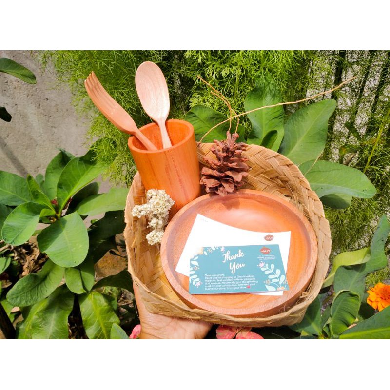 Hampers Lebaran Mangkok Gelas Kayu