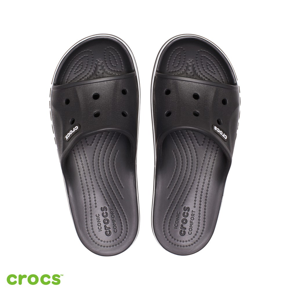 Crocs  Baya Slide  / Anti Air / Sandal Pria Wanita / Sandal Slop - Black -205392-066