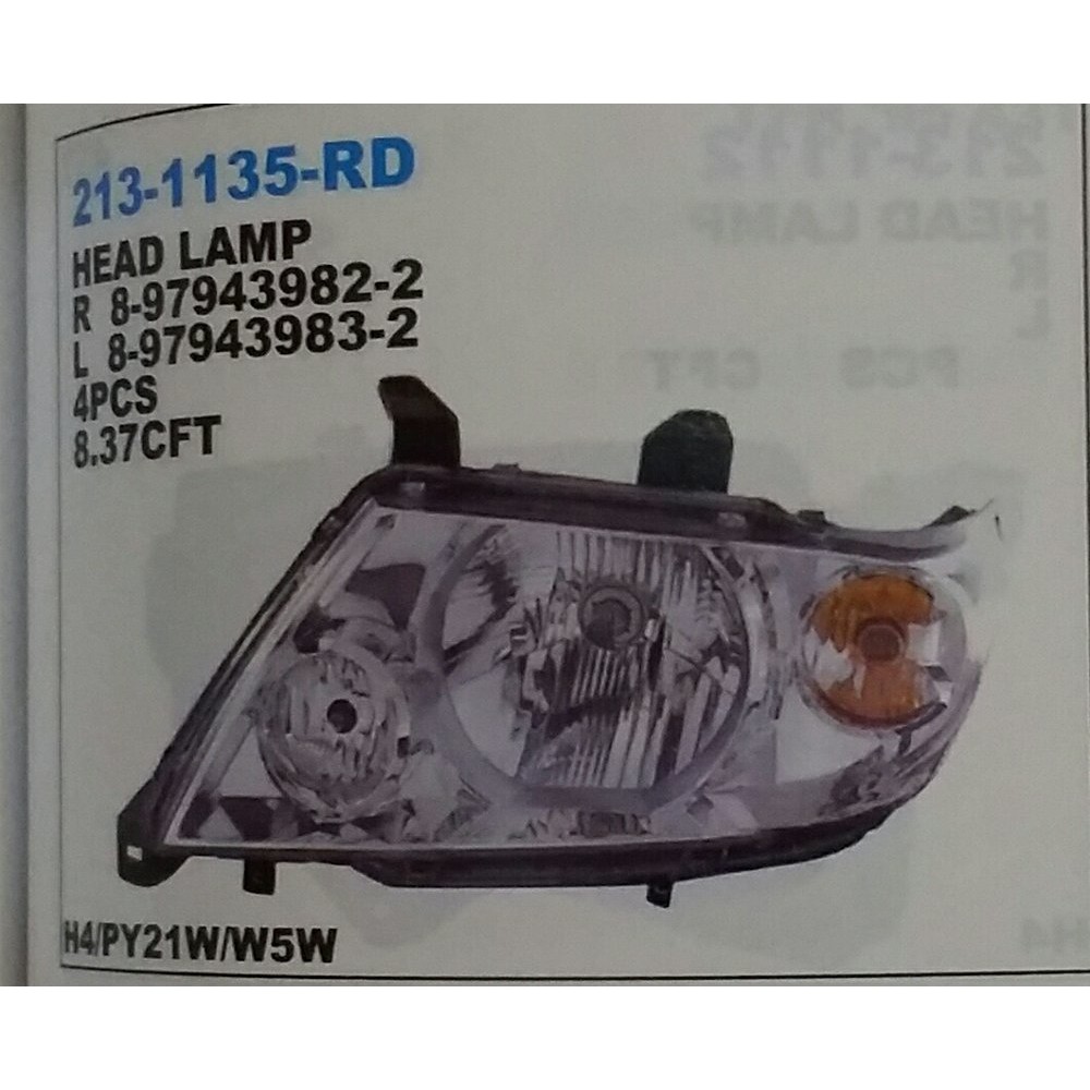 ISUZU PANTHER 2005 ke atas HEAD LAMP LAMPU BESAR
