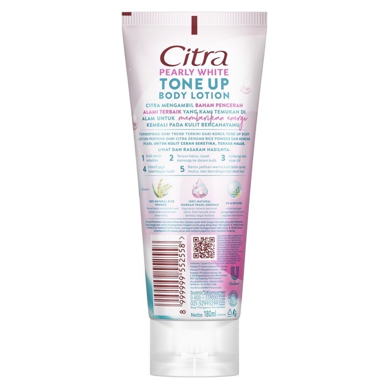 Citra Pearly White Uv Tone Up Lotion 180ML