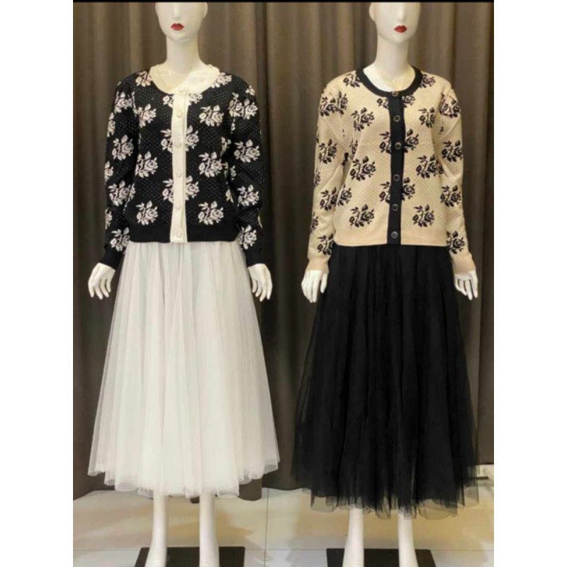 cardigan bunga vivorie