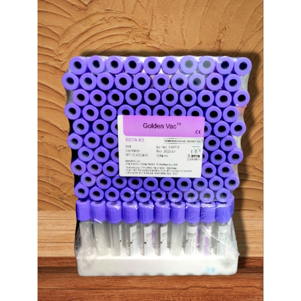 Tabung edta K2 3ml glass