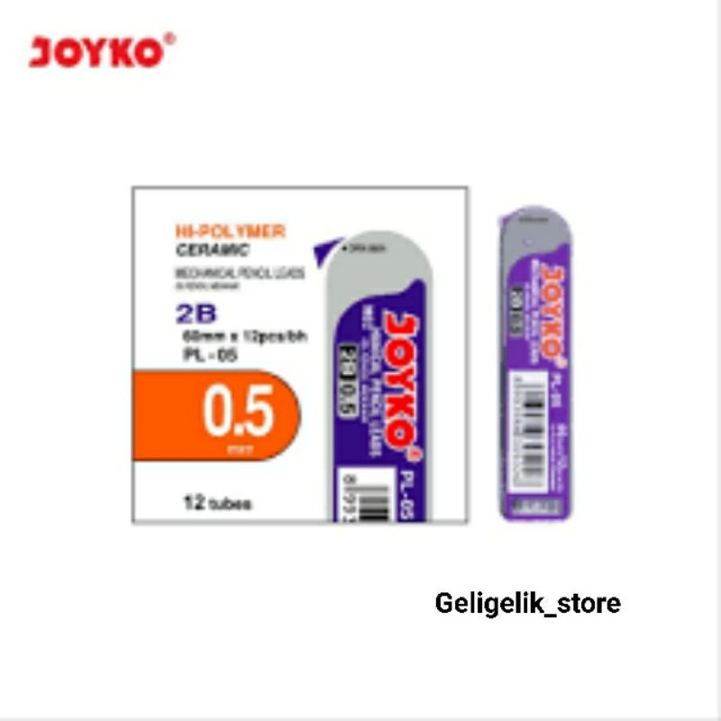 

REFILL MEKANIK (TUBE) / ISI PENSIL MEKANIK JOYKO 2B 0,5mm