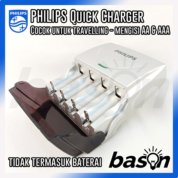 PHILIPS Quick Battery Charger | Cocok Utk Travel