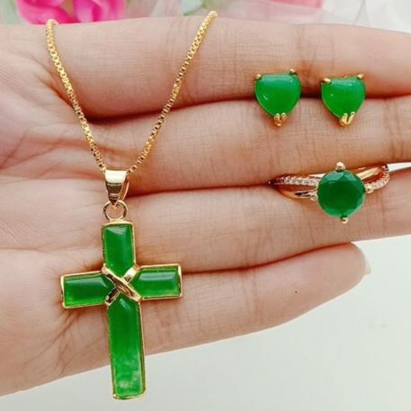 set giok salib impor tercantik