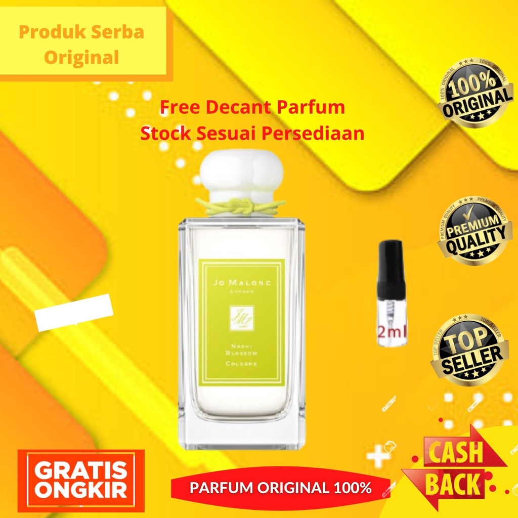 Parfum Asli Original Pria Laki Laki Wanita Perempuan Jo Malone Nashi Blossom For Unisex EDC 100ml