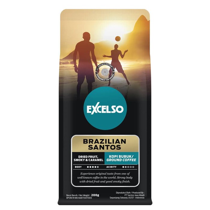 

Excelso Brazilian Santos 200gr Bubuk / Ground