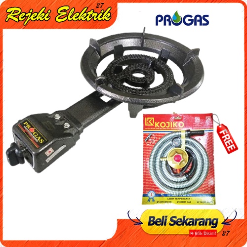 PROGAS 31 A Kompor Gas Komesil / Kompor Cor / Kompor Pedagang - Free Selang Regulator Paket