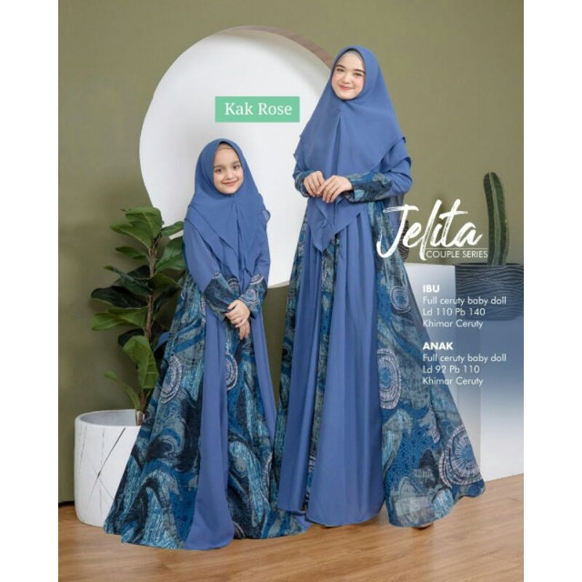 JELITA COUPLE/GAMIS COUPLE IBU DAN ANAK / COUPLE IBU DAN ANAK/GAMIS CERUTTY