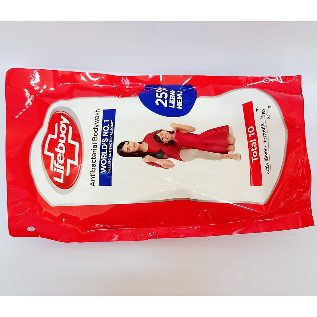 Lifebuoy Merah Sabun Mandi Refill Cair 400ml 250ml