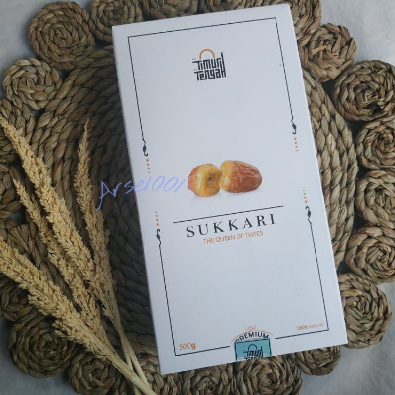 

Kurma Sukari Premium / Kurma Raja Sukkari Timur Tengah Terbaik Kemasan 500gr