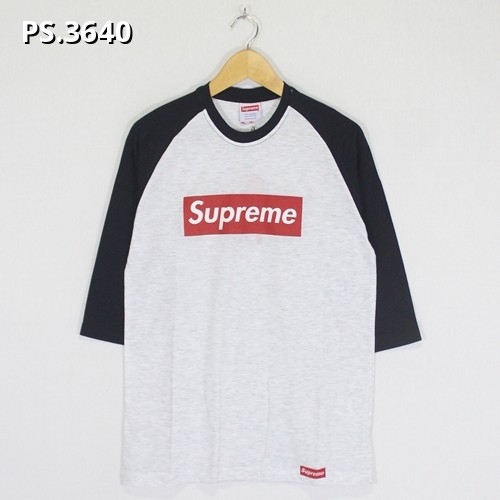 Kaos Distro Reglan 3/4 Supreme 3640
