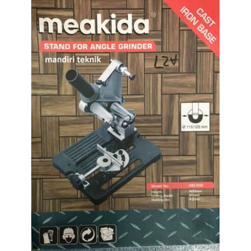 Dudukan Gerinda 4&quot; MEAKIDA Stand For Angle Grinder