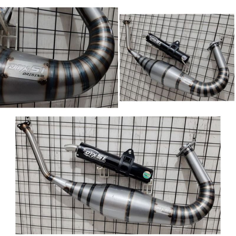 Knalpot plat karat cobra racing kawasaki ninja r rr ss 150 2tak 2 tak dtx51