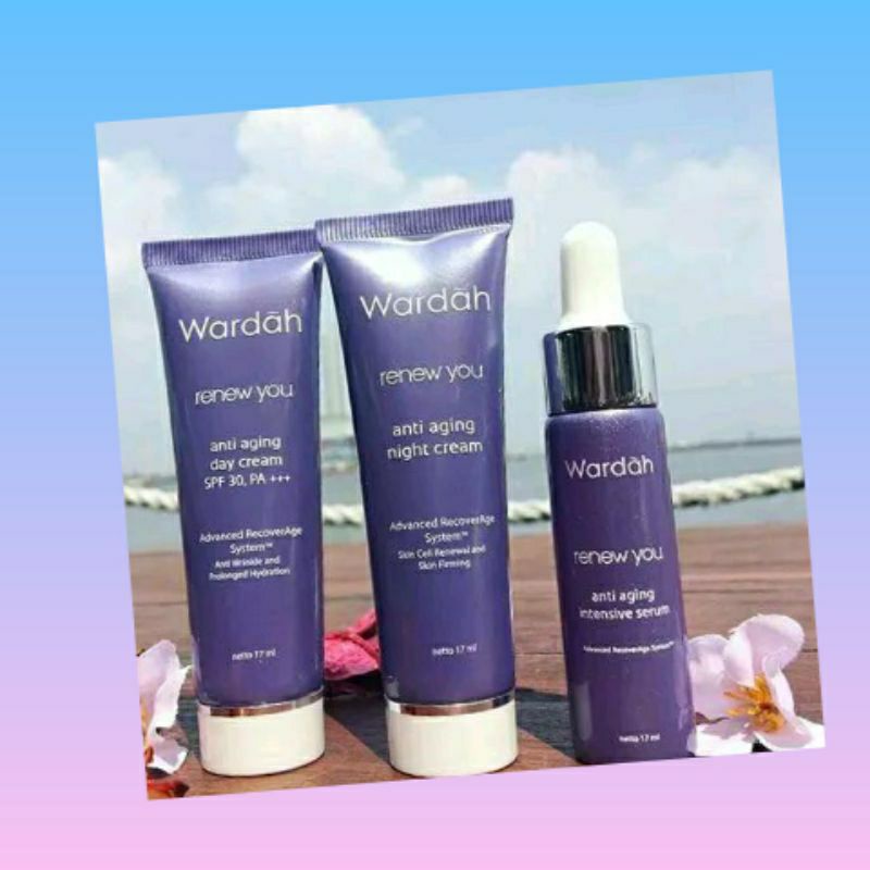Paket Wardah Renew You Anti Aging 3 in 1 Original Murah