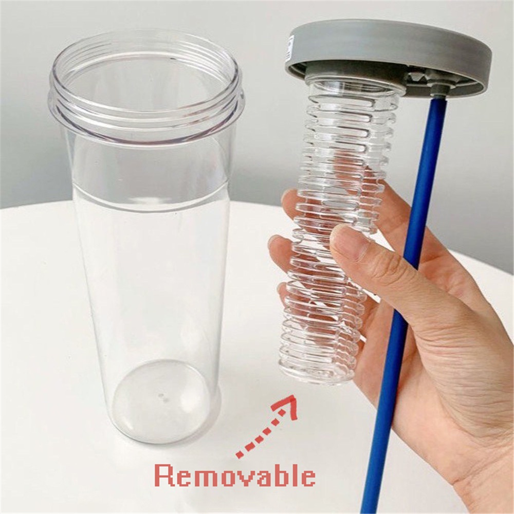 【COD Tangding】700ml Straw Cup INS Water Cup Students Teacups Outdoor Drinking Cup Picnic Travel Supplies