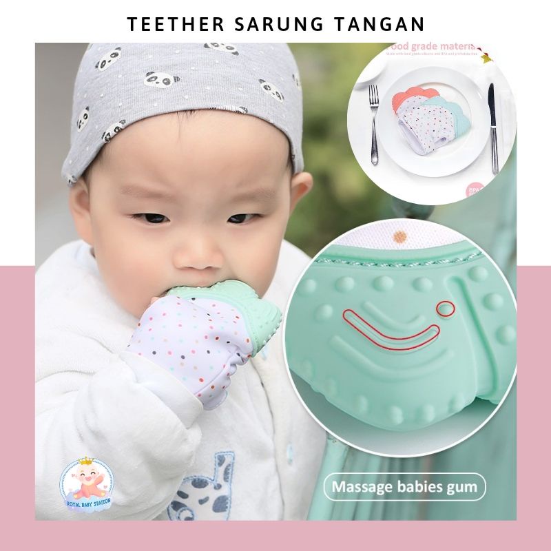 New Model! Teether Bayi Sarung Tangan Premium