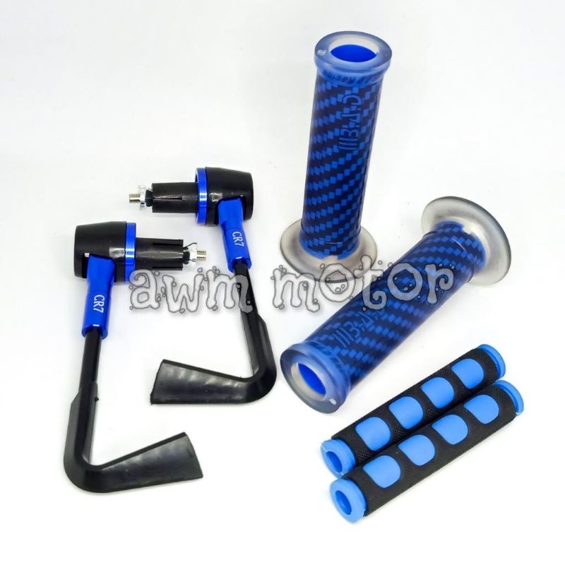 [PAKET STANG ACC] Proguard L Plus Handgrip BAD Carbon Dan Karet Handle Rem Universal Motor