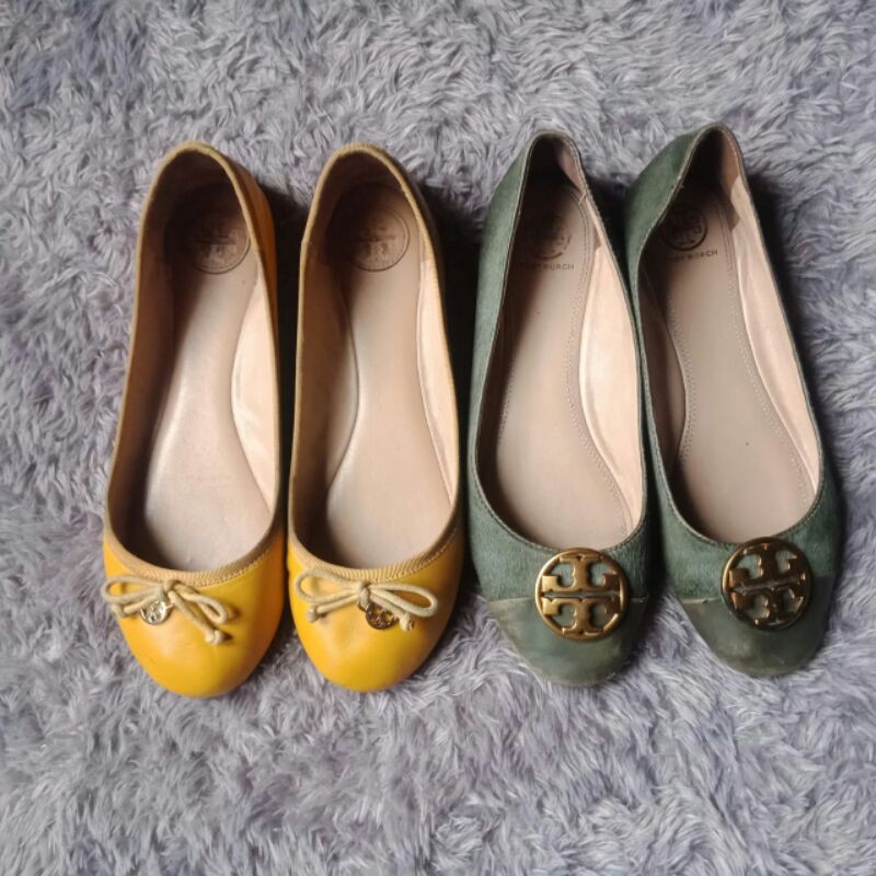 flatshoes tory burch preloved/second