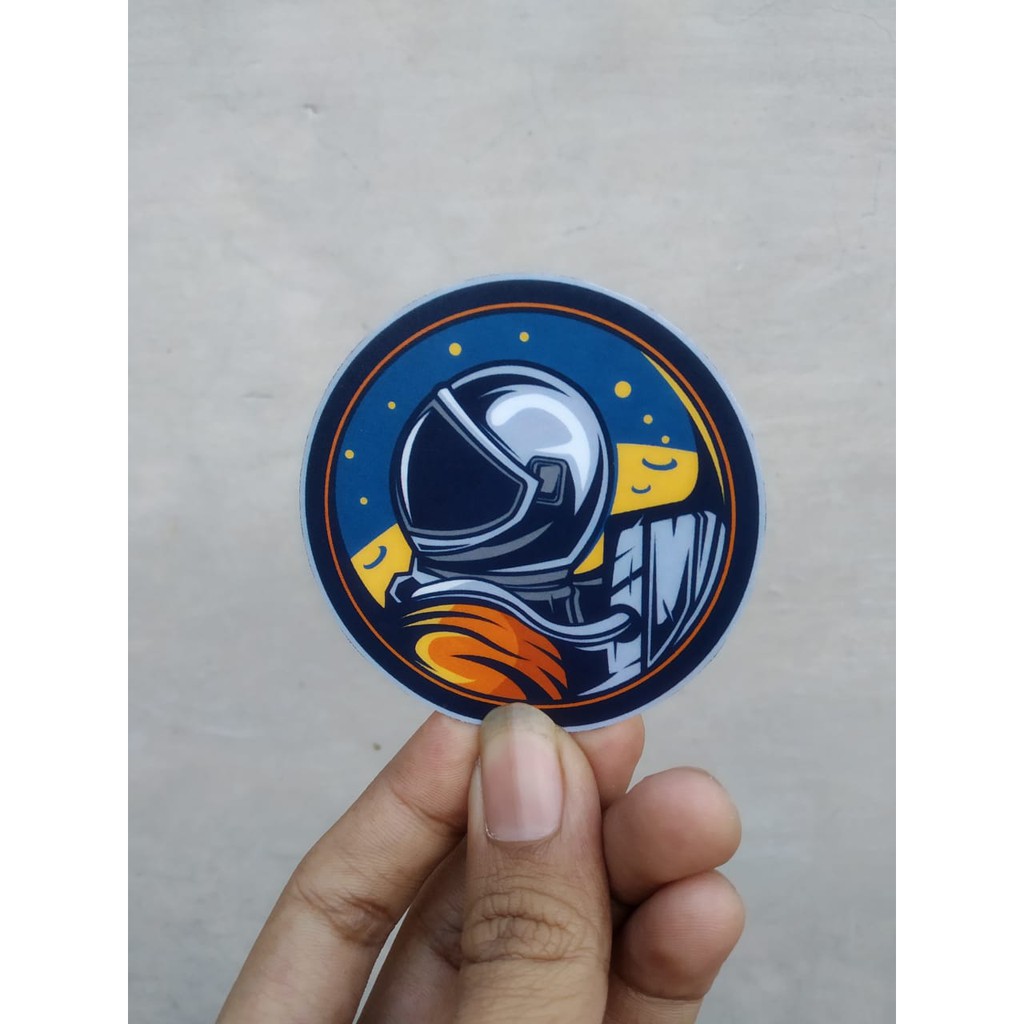 

Stiker Astronaut Logo Asthetic Cutting | Stiker Astronot | Stiker Vector