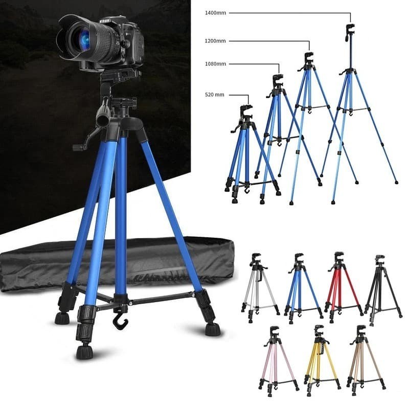 Tripod Universal SK 3366 Tripod Stand 1.4 Meter For Smarphone Camera DSLR Portable Free Holder U