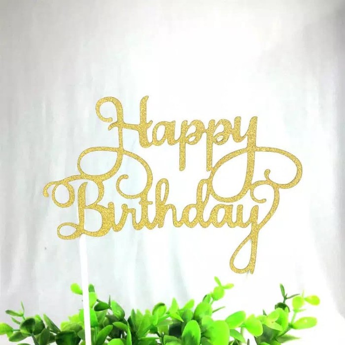 Hot Sale Topper tulisan Happy Birthday / Topper Cake Kue Tulisan Happy Birthday