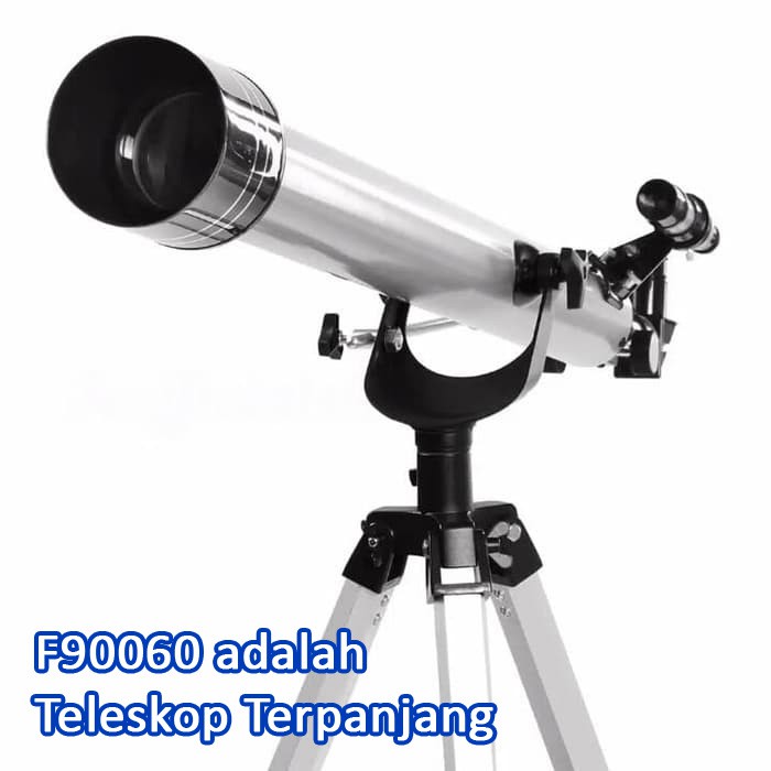 Teropong Bintang F90060 Teleskop Terpanjang dan Terjauh 675x Riil Zoom Astronomical Telescope