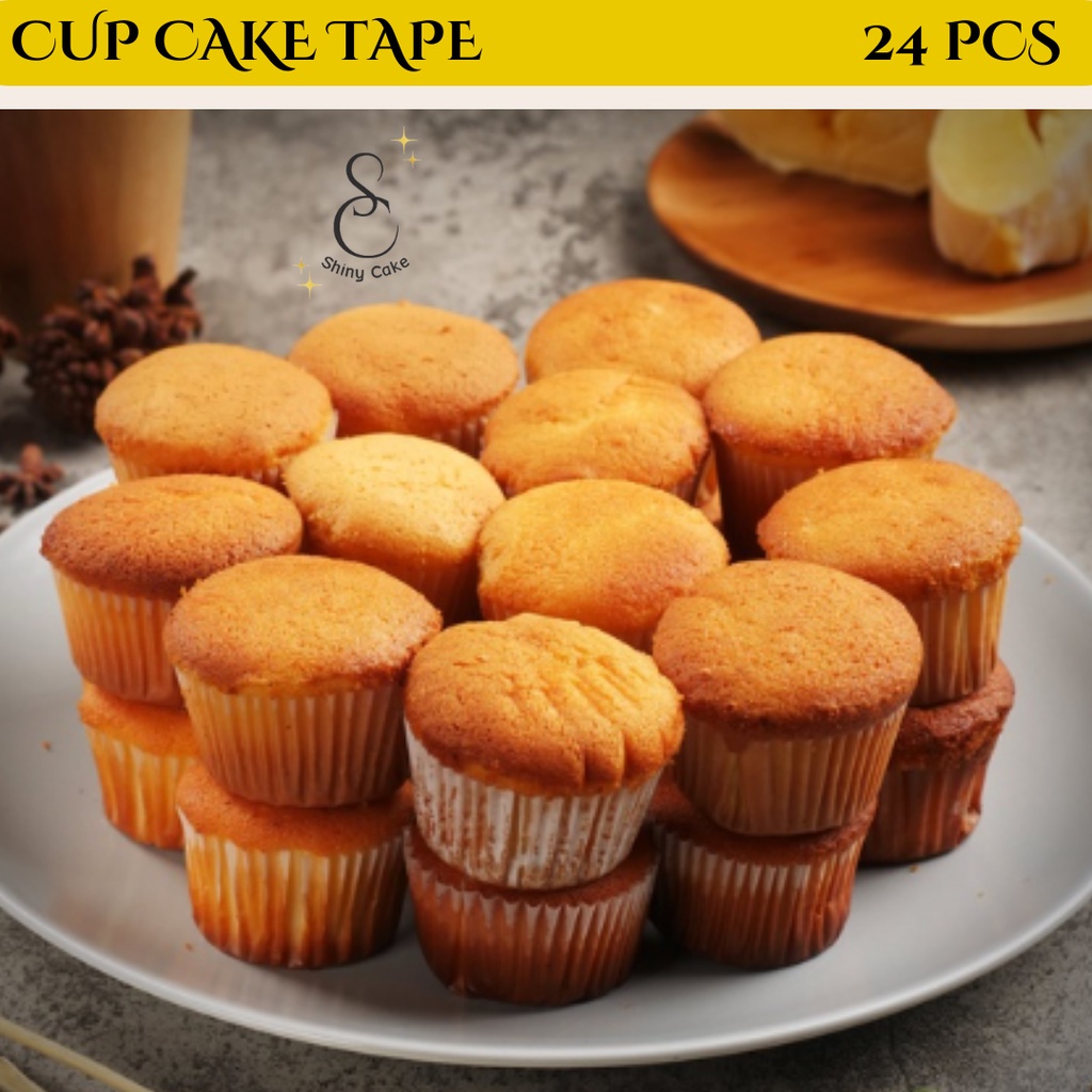 

Kue Bolu Tape Susu Cup Cake Isi 24