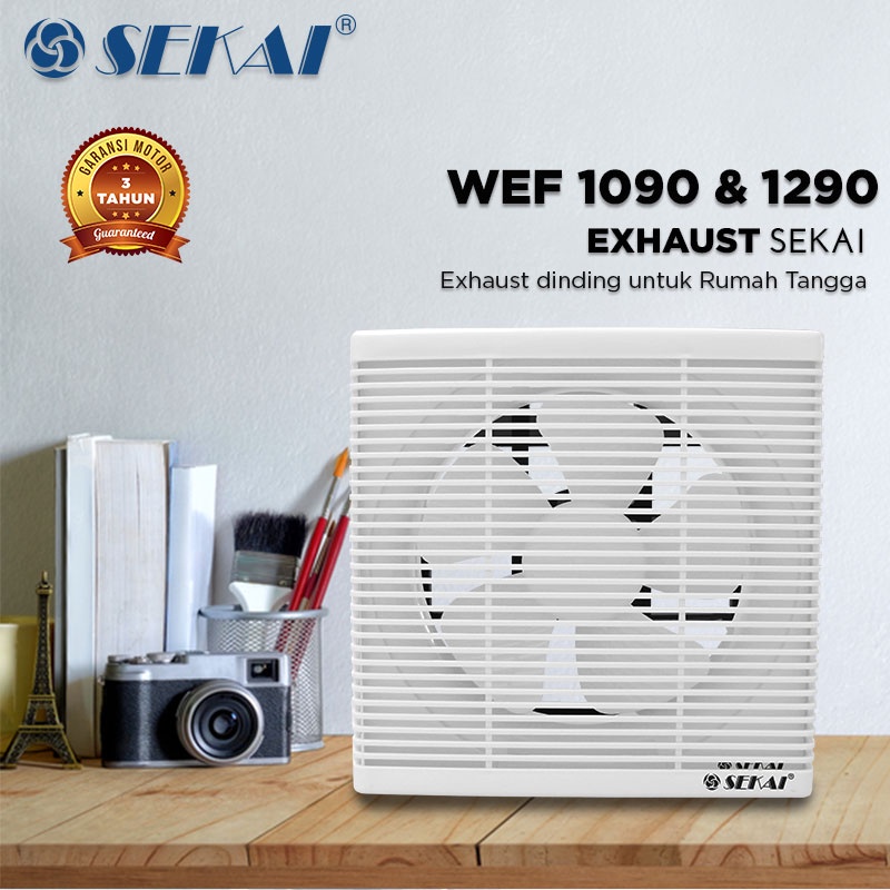 Exhaust / Hexos / Heksos Fan SEKAI WEF-1290 Wall Fan Kipas Dinding Ukuran 12 Inchi 12&quot; (30 cm)