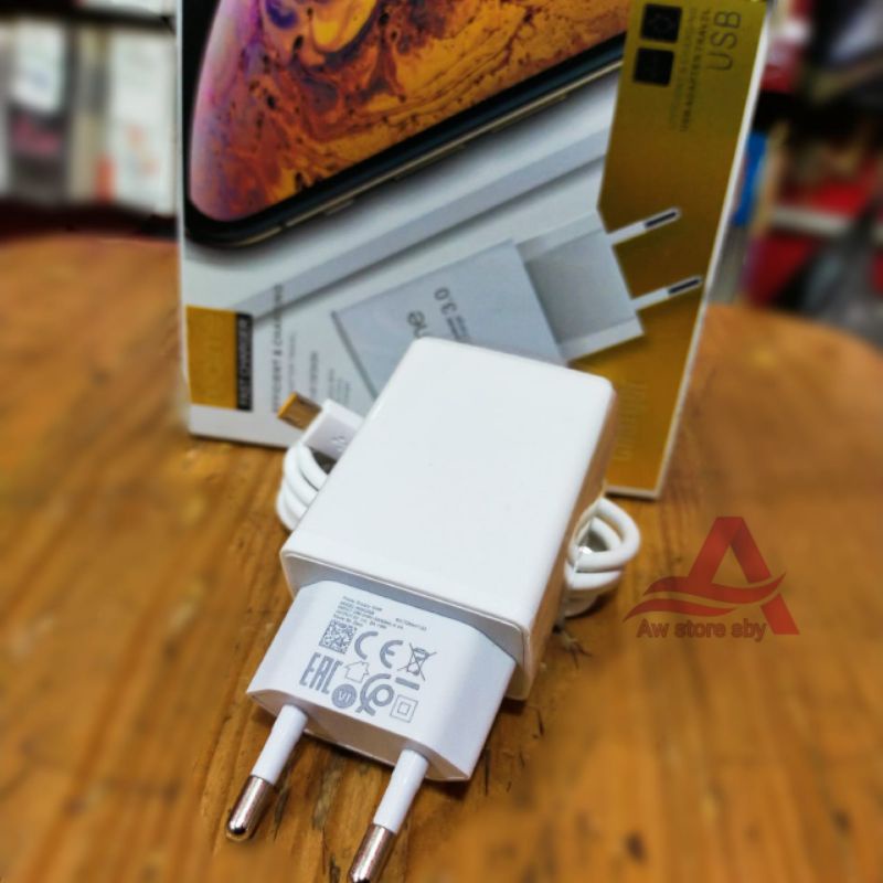 Fast Charger Realme Micro Usb Realme C1/C2/C3/C11/C12/C15/C21/ Realme 5/ 2 pro [REALME 2in1]