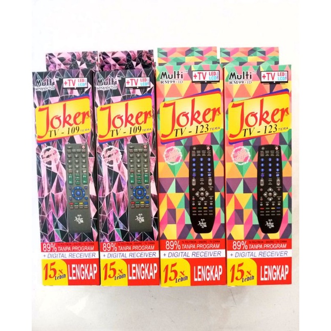 Remote TV Universal Multi /Joker 15X bisa hampir semua LCD, LED, TV lama/ baru