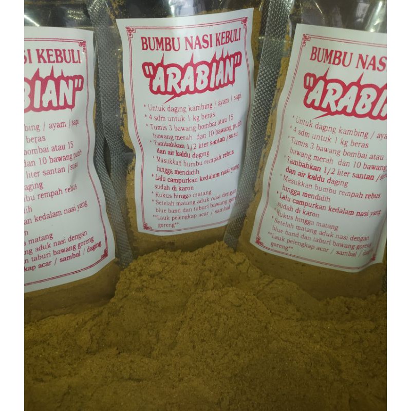 

bumbu rempah nasi kebuli arabian instan