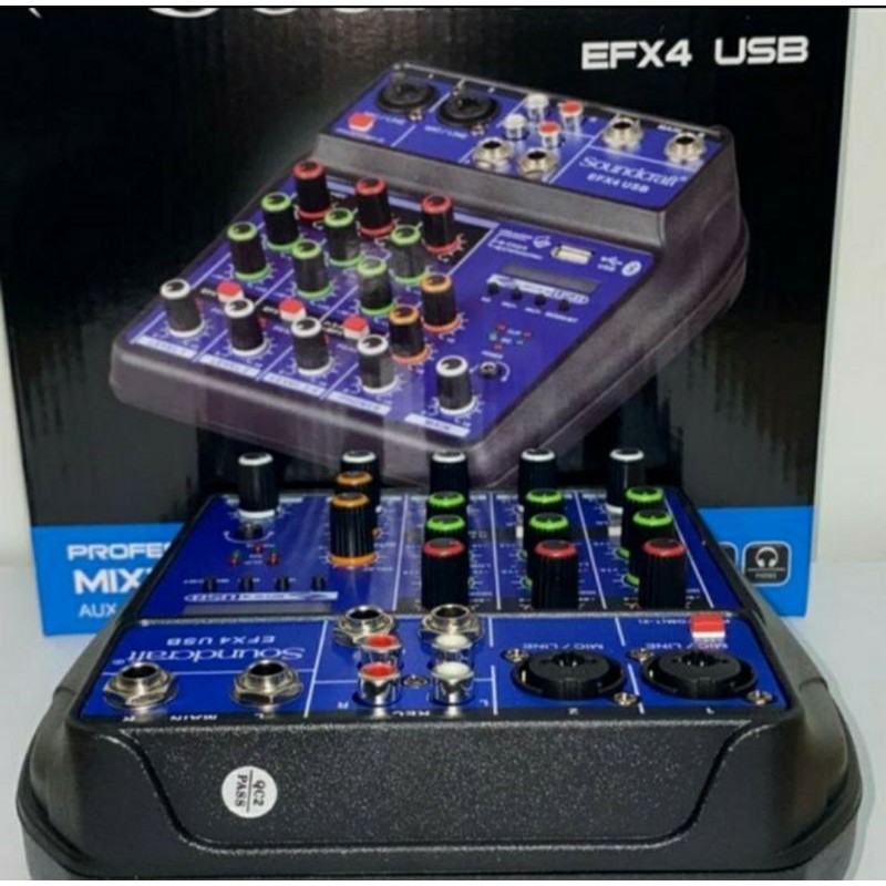 Mixer Soundcraft 4 Channel EFX 4 Bluetooth USB Support Soundcraft PC