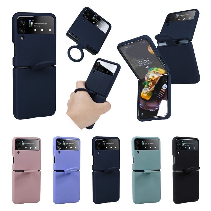 Silicone Case Original Hp Flip Samsung Galaxy Z Flip 4 3 5G with Grip High Quality Z Fold 3 4 Zflip4 Zflip3 Flip3 Flip4 Fold3 Fold4