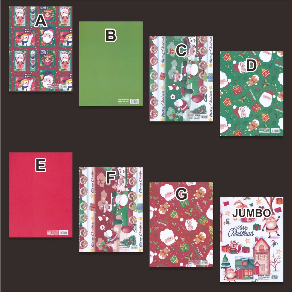

Kertas Kado Motif Natal Sansan Wawa