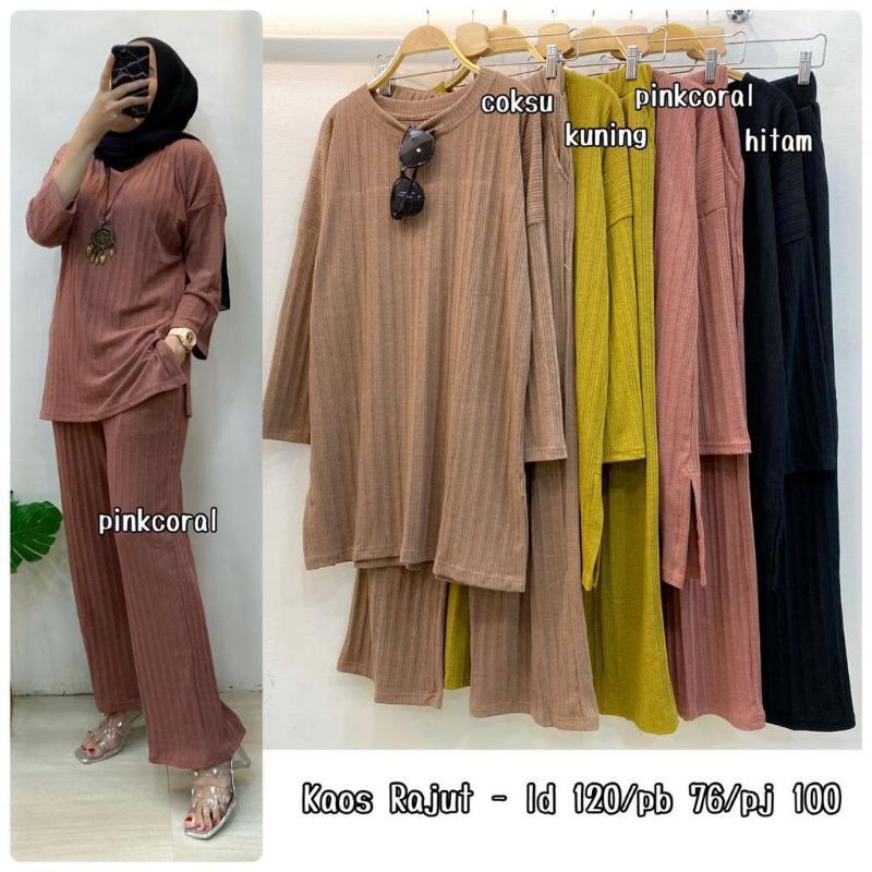 Set Setelan celana Rajut Jumbo