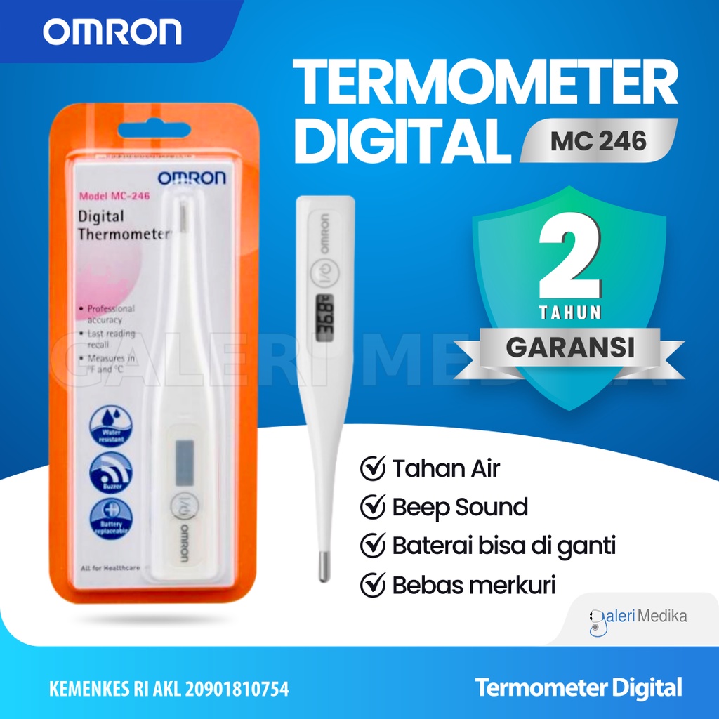 Omron MC-246/ MC246 / MC 246 Termometer Digital Bayi Anak dan Dewasa