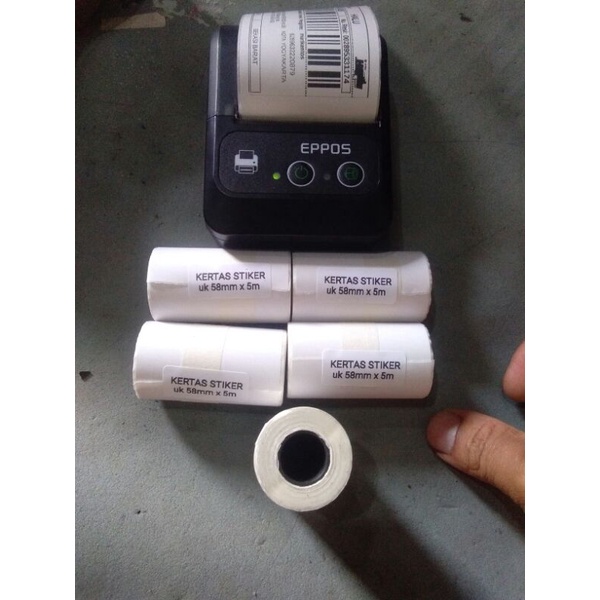 

kertas stiker tempel 58mm x 5m murah