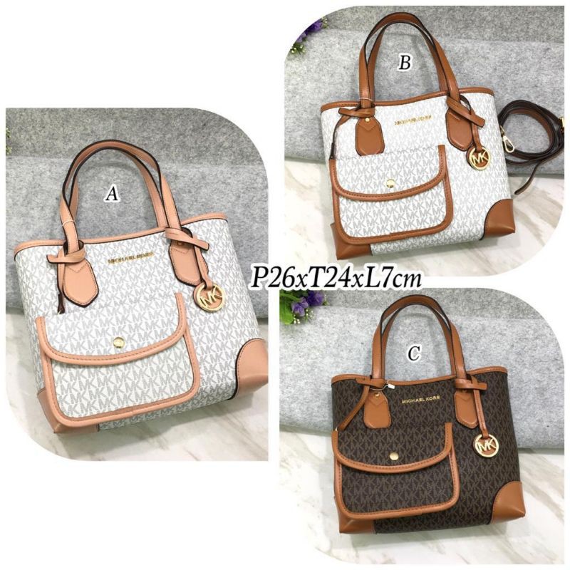 MK Eva Signature Logo Tote Bag