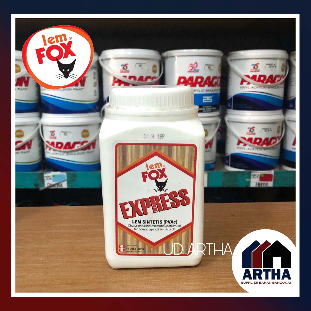 

Lem Fox Express / Lem Putih Fox / Lem Sintetis PVAC 1 Kg