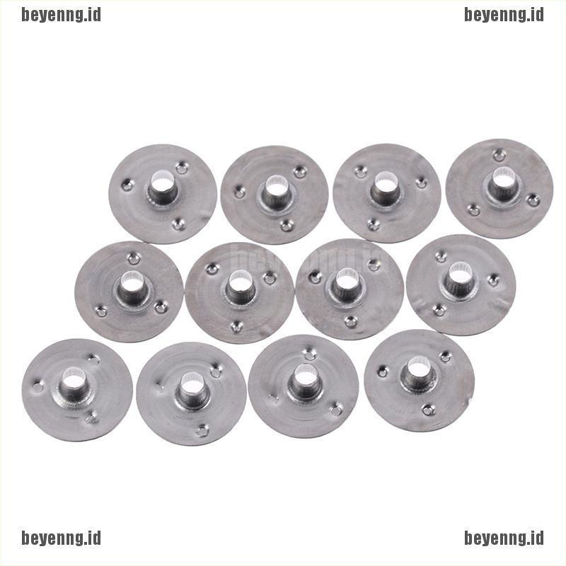 Bey 100pcs Sumbu Lilin Bahan Metal Ukuran 12.5x2.5mm