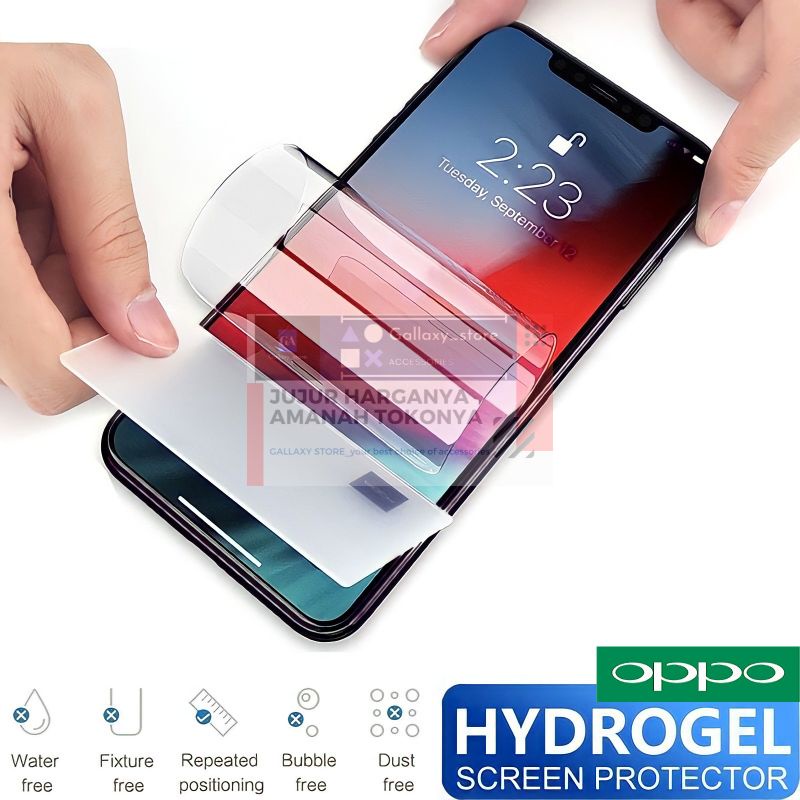 HYDROGEL PELINDUNG LAYAR HP SECREEN PROTECTOR FILM FOR OPPO RENO2 RENO2F RENO3 RENO3PRO RENO4 RENO4PRO RENO4F RENO5 RENO5F RENO64G RENO65G RENO55G A74 a55