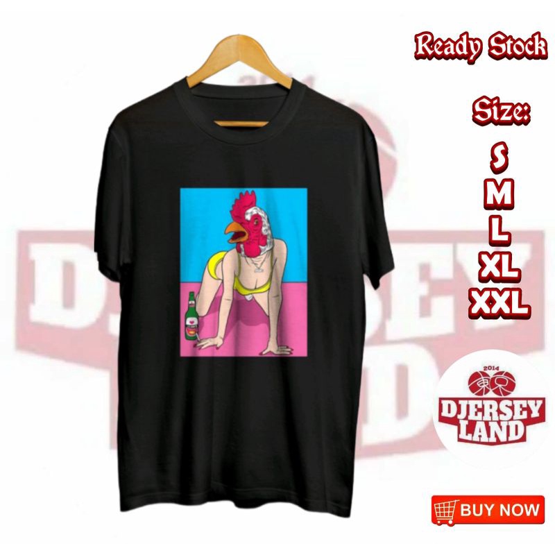 KAOS DISTRO GAMBAR CEWEK SEXI KAOS AYAM KAMPUS