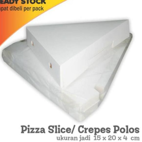

❤ BELIO ❤ Box Pizza Slice / Crepes POLOS 20x15x4 cm (50 pcs )
