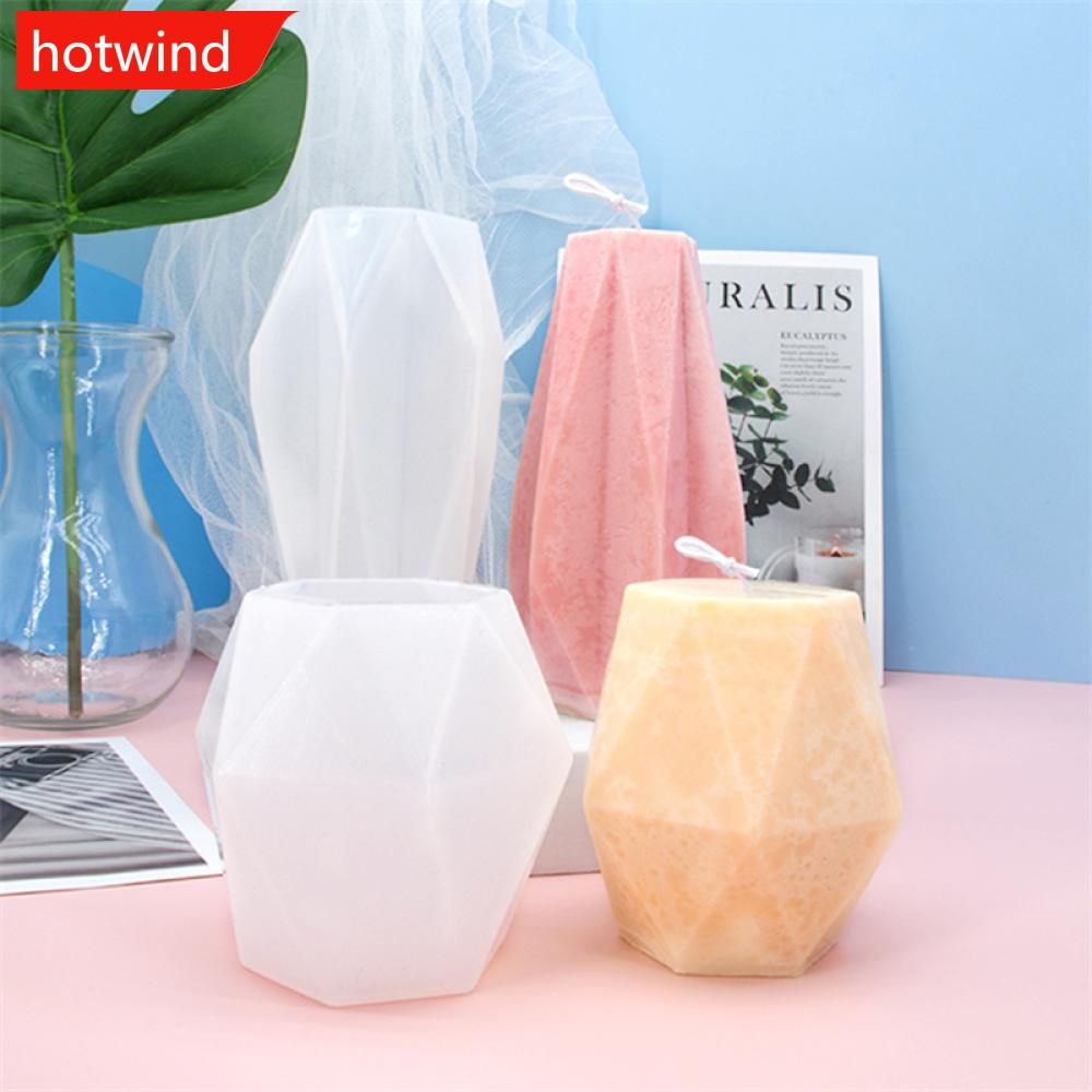 Cetakan Sabun Handmade Bentuk Poligonal 3D Bahan Silikon Untuk Dekoras