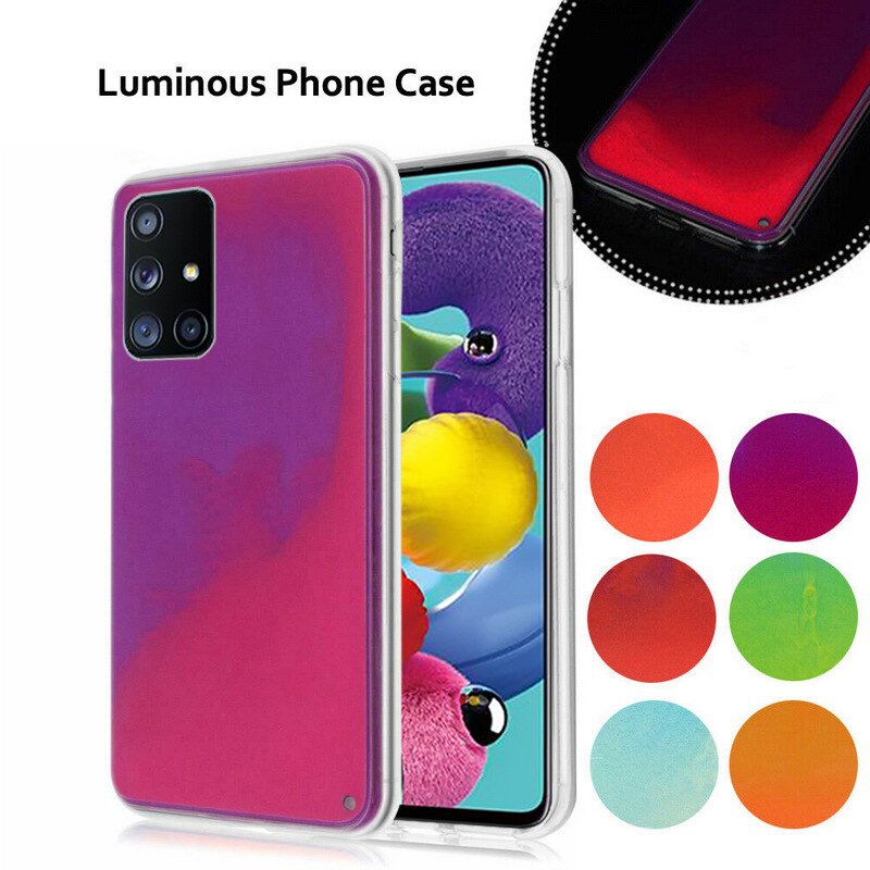 Glitter Luminous Neon Sand Case for Samsung Galaxy Note 20 Ultra S20