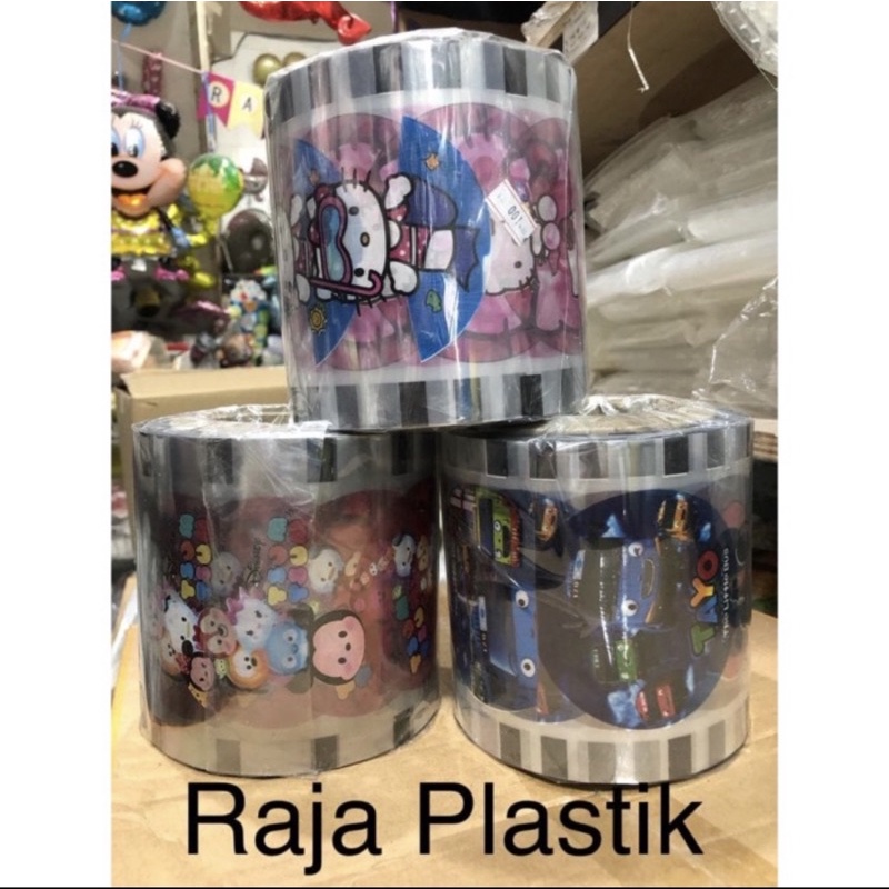 

Plastik Press Seal Motif 100 mtr/ Plastik Segel Gelas Pop Ice Motif 100mtr