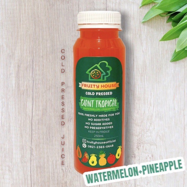 

Giant Tropical | Jus Semangka Nenas | Cold Pressed Juice | 250ML